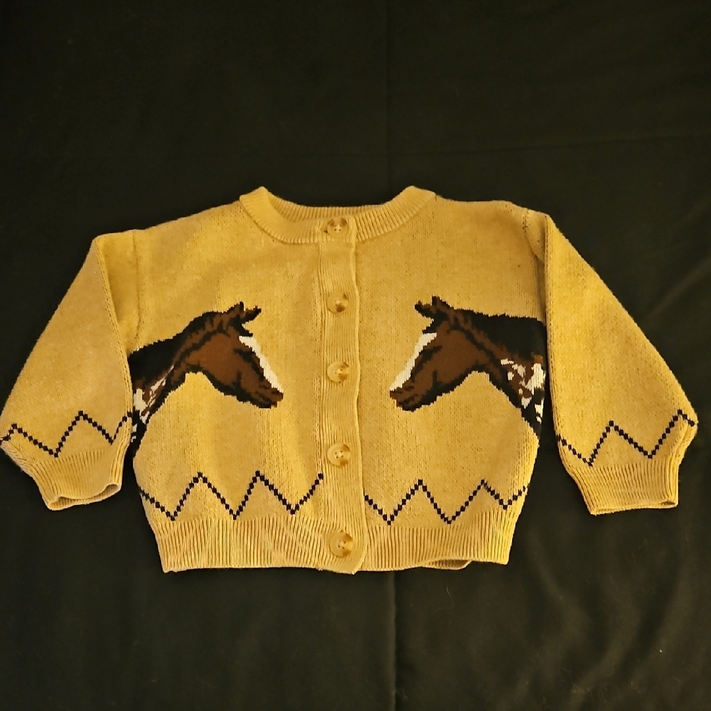 Old Navy Beige Knit Baby Sweater